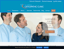 Tablet Screenshot of plymosteoclinic.co.uk